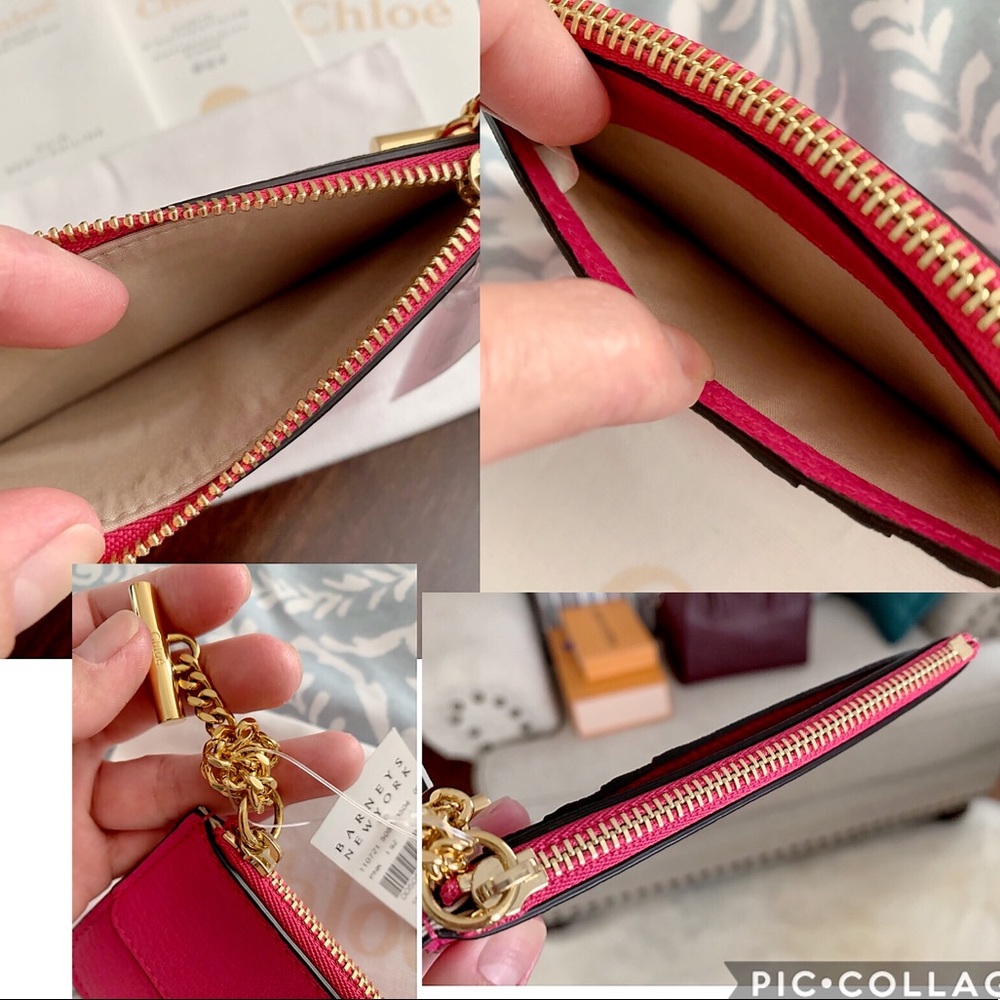 NWT Chloe Drew Card Case, Fuschia Rose - Picture 8 of 8